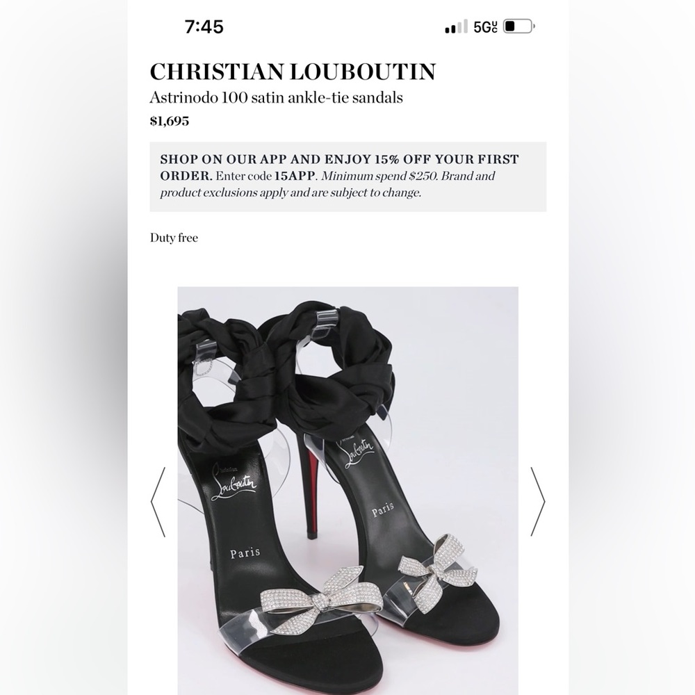 Christian Louboutin ,red bottom’s heels authentic